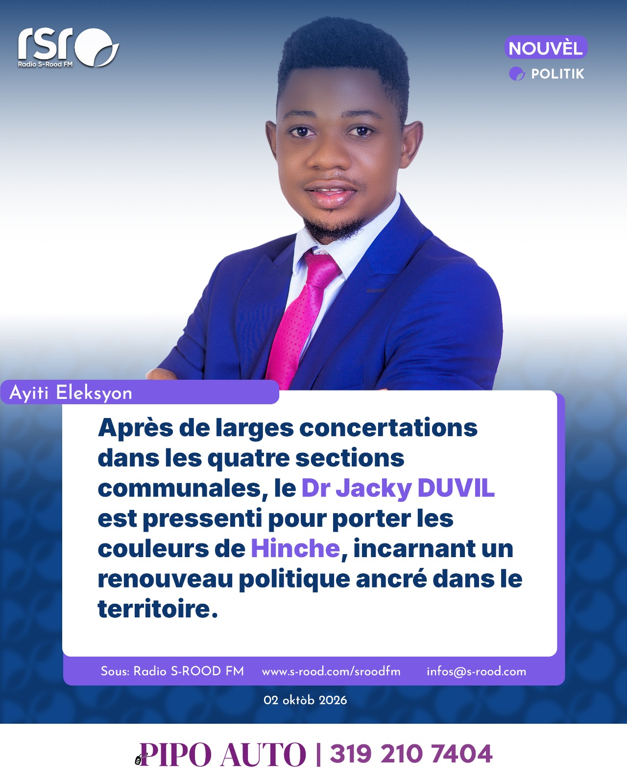 Hinche-Politique : et si Hinche écrivait une nouvelle page avec sa jeunesse ?